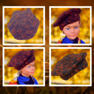🧶 Béret crochet · Automne Recyclé