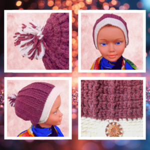 🧶 Bonnet crochet · Bicolor