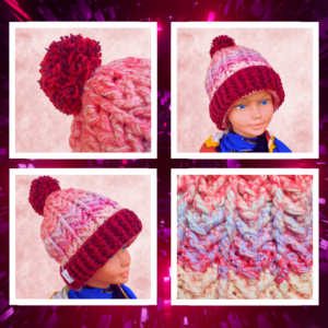 🧶 Bonnet crochet · Céleste