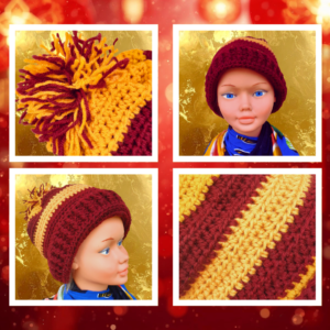 🧶 Bonnet crochet · Courage Ardent