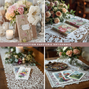 📜 Papeterie artisanale – Cartes, marque-pages et carnets